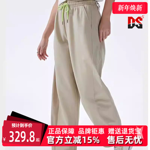 透气休闲裤 Kappa卡帕女款 运动垂感直筒裤 新款 K0D42AK46 阔腿裤