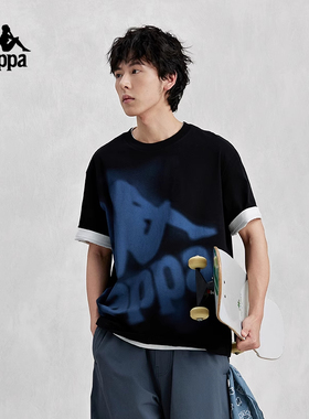 Kappa卡帕男装女装夏季新款运动休闲简约百搭短袖T恤K0EX2TD33D