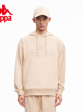 Kappa卡帕新款运动时装系列套头帽衫情侣男女运动卫衣K0CW2MT01X