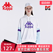 套头帽衫 新款 运动休闲针织落肩卫衣K0B22MT83 秋季 Kappa卡帕女装