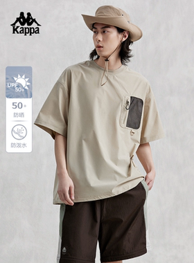 Kappa卡帕男款女款夏新款情侣运动圆领休闲T恤K0EX2TH35D