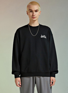 Kappa卡帕情侣男女卫衣秋季新款运动圆领套头卫衣K0BY2WT91D