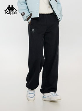 Kappa卡帕女裤夏季新款直筒抽绳运动休闲小脚卫裤K0E22AK71