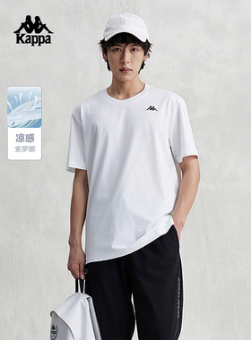 Kappa卡帕男装夏季新款运动休闲透气舒适短袖T恤K0E32TD42