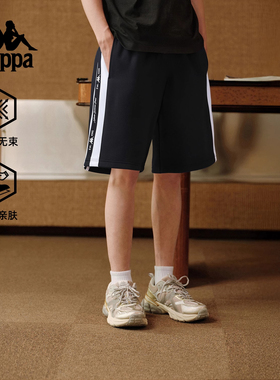 Kappa卡帕男裤2025夏季新款运动休闲简约百搭透气短裤K0F32DY03D