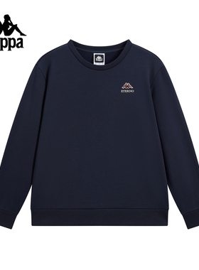 Kappa卡帕男装2025冬季新款简约时尚百搭圆领针织套头衫K0F72WT30