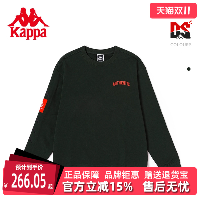 Kappa长袖字母刺绣卡帕套头衫