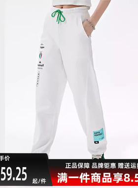 Kappa卡帕女裤夏季新款运动休闲简约舒适长裤KPDFBAK03K