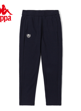 Kappa卡帕女子春季新款复古运动休闲不倒绒简约卫裤K0D82AK22