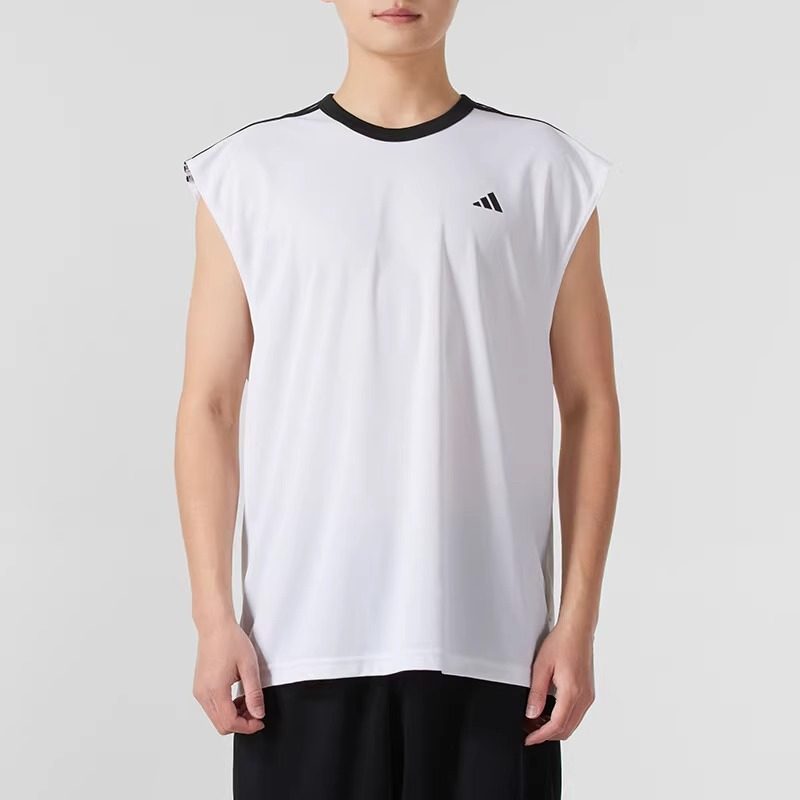 Adidas阿迪达斯男装2025春季新款运动休闲透气无袖背心T恤JE9290,运动服/休闲服装,运动T恤,淘宝优惠券,粉丝福利购,淘宝优惠卷