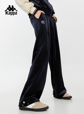 Kappa卡帕女裤春季新款运动休闲舒适百搭时尚针织长裤K0E22AK08