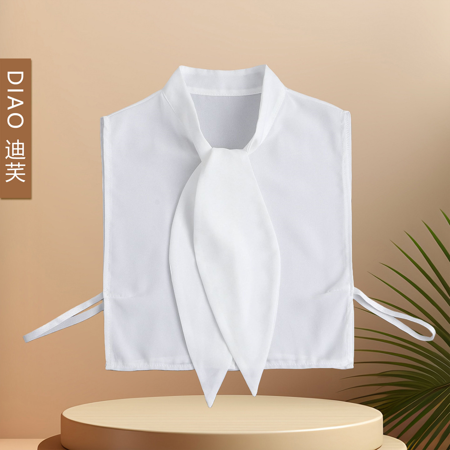 新款兔耳蝴蝶结翻领假领秋冬百搭