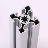 铝合金型材导轨广告框方管料轨道5050工作桌拼装 边框型材底柜扁通