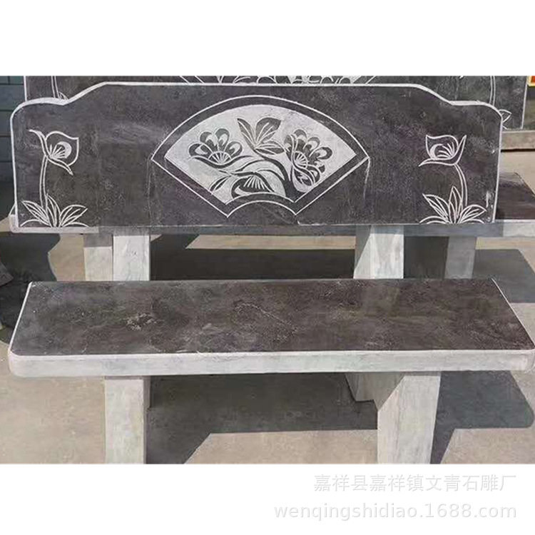 直销公园石椅子庭院石雕椅子长方形石凳子 结实牢固