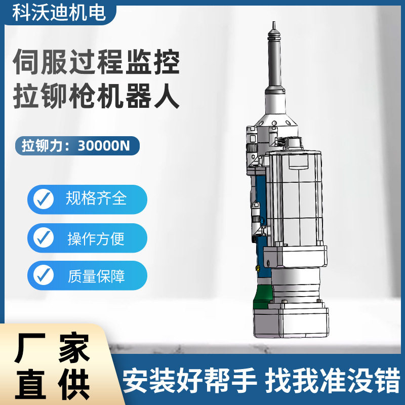 科沃迪源头工厂 全自动机器人伺服拉铆螺母枪伺服自动铆接设备