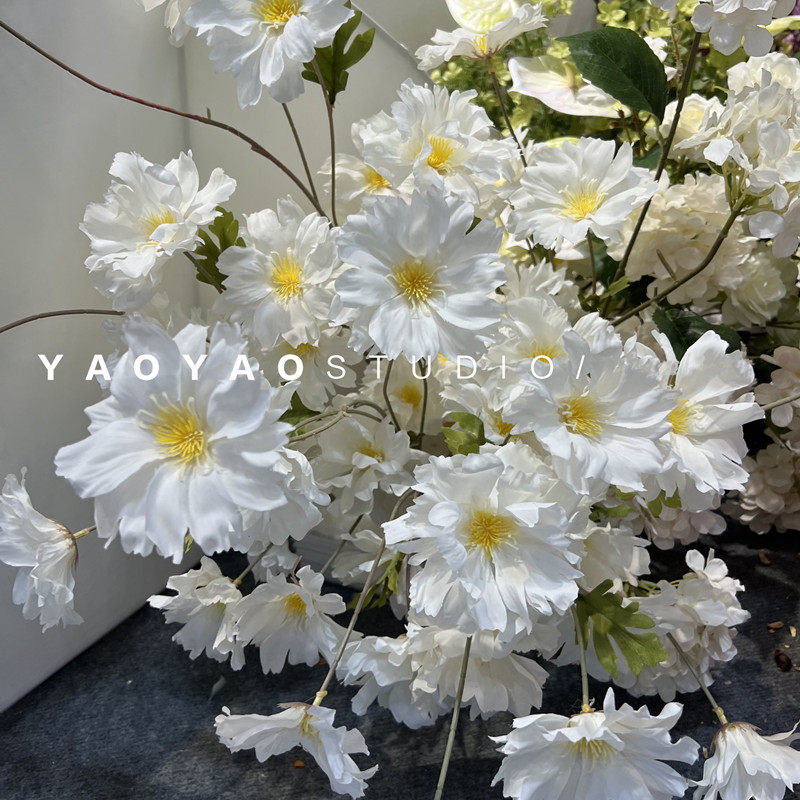 小清新水仙花假花室内客厅装饰花摆件餐桌花摆设干花花束轻奢