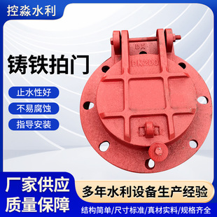 铸铁拍门防倒灌双侧开浮箱方市政污水管道水电站防倒灌升级