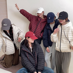 特价 显瘦保暖羽绒服外套1303 清仓羽绒品牌连帽拉链设计感内搭时尚