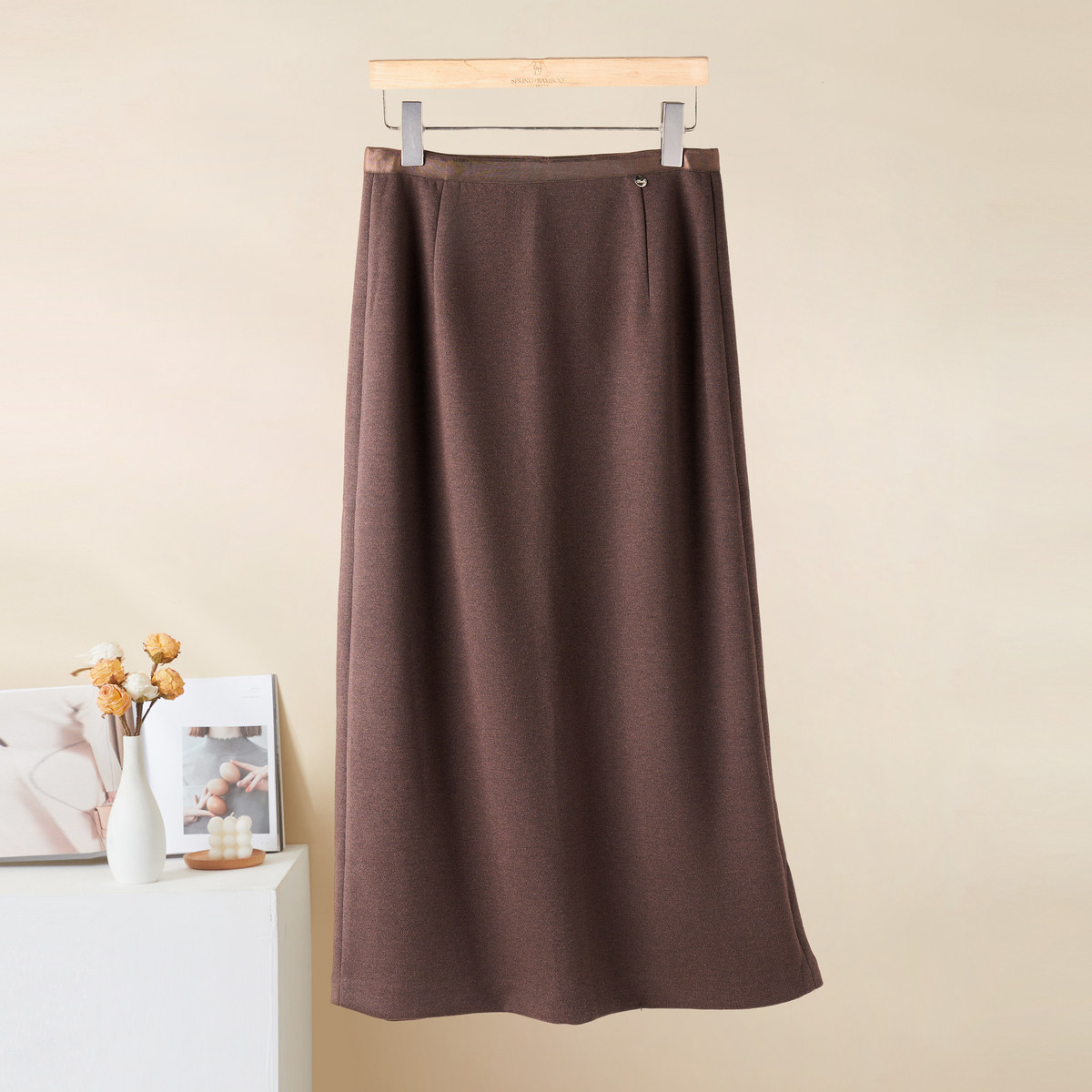 春竹含羊毛秋季毛呢A字裙收腹包臀半身裙优雅减龄洋气女士半截裙,女装/女士精品,半身裙,淘宝优惠券,粉丝福利购,淘宝优惠卷