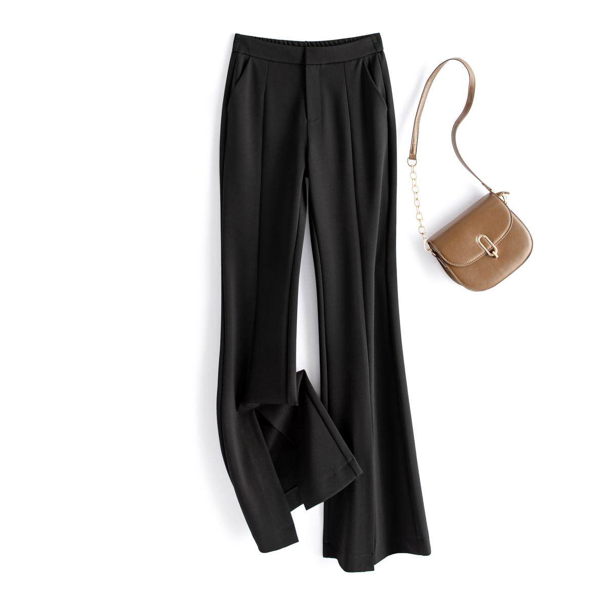 春竹26春秋新款纯色喇叭裤纯色气质收腰提臀显瘦阔腿休闲裤女裤子,女装/女士精品,休闲裤,淘宝优惠券,粉丝福利购,淘宝优惠卷