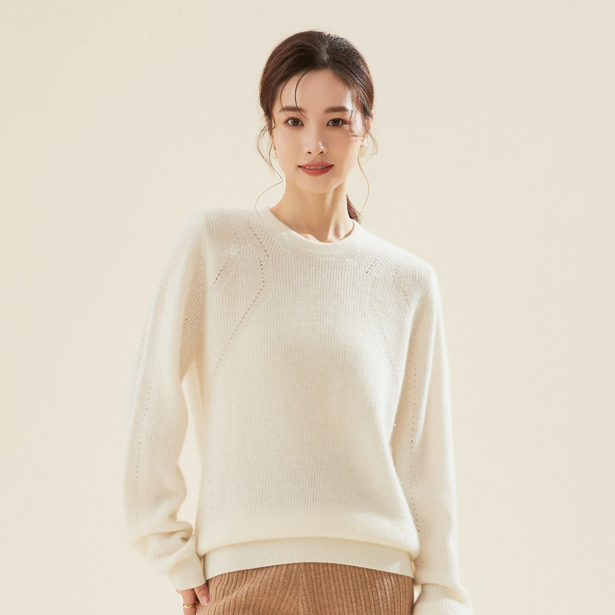 【年终清仓】春竹100%羊绒秋冬新款圆领纯色保暖毛衣洋气女羊绒衫,女装/女士精品,羊绒衫,淘宝优惠券,粉丝福利购,淘宝优惠卷