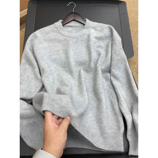 内搭外穿打底针织衫 冬季 圆领重磅线衣2 300斤cleanfit毛衣男款 大码