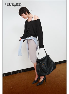 ISSIofficial*原创小众设计“V”型多面叠穿装饰片绑带