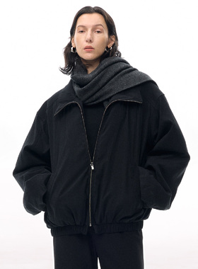 ISSIofficial*多穿法廓形落肩棒球服外套