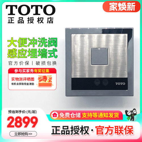 TOTO大便冲洗阀交流电埋入式隐蔽