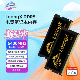新乐士DDR5电竞笔记本内存条16G 32G 5600/6400屠龙勇士超频条