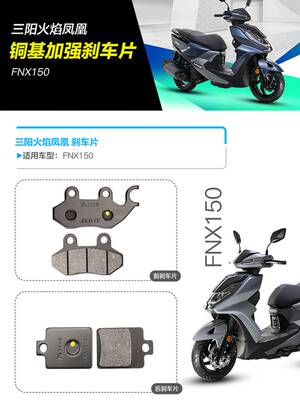 三阳火焰凤凰FNX150 XS150T-2A巡弋fiddle4前后刹车片碟刹皮配件