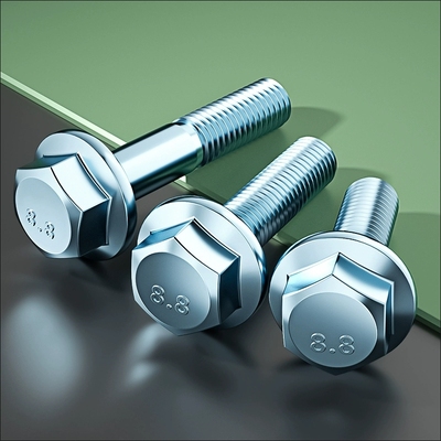 外六角碳钢8.8级带齿底螺丝
