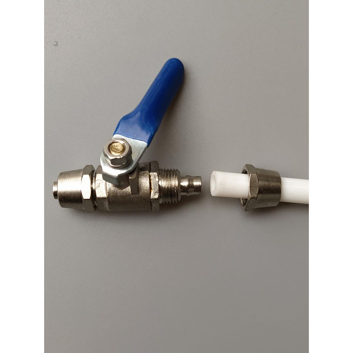 2分水管阀门3分pe管接头配件2.5分8分管卡套直通式8毫米球阀开关