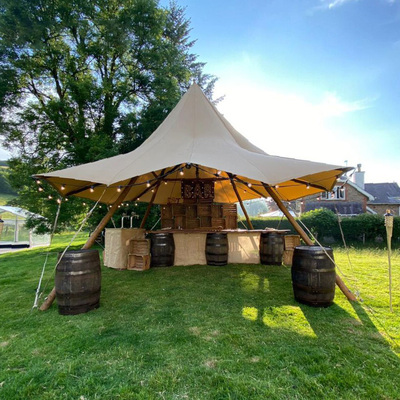 牧蕉迪印第安帐篷小草帽营地露营休闲天幕户外活动接待酒店帐篷