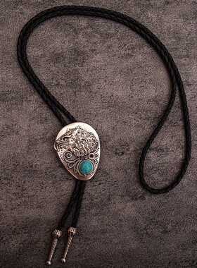 复古bolotie领绳西部牛仔风