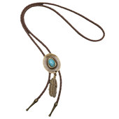 西部牛仔波洛领带bolo tie时尚 领绳长款 欧美牛头个性 帽子 Cowboy