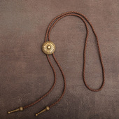 欧美波洛领带时尚 Tie Bolo 领绳个性 花纹合金配件潮流百搭