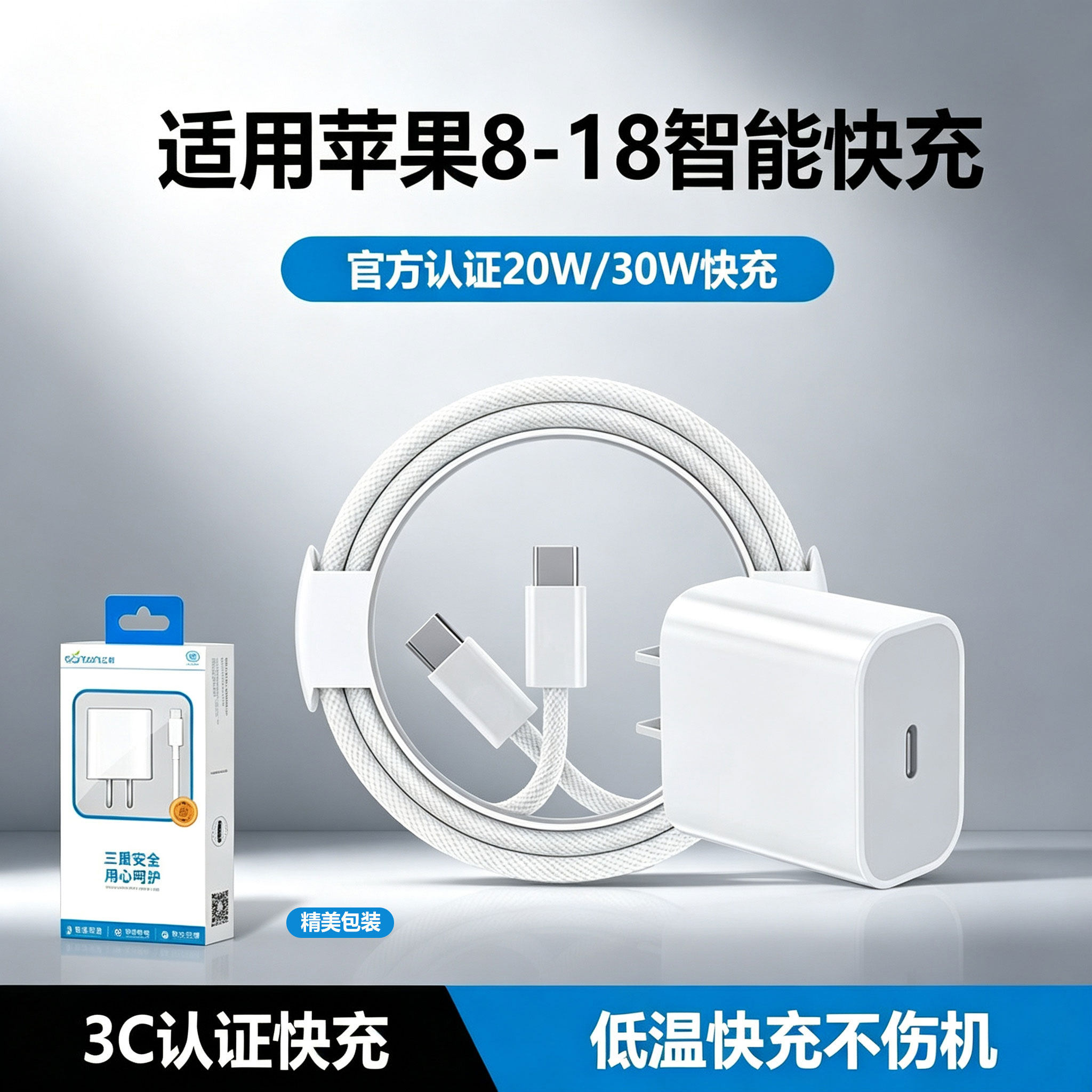 适用苹果30W快充充电器