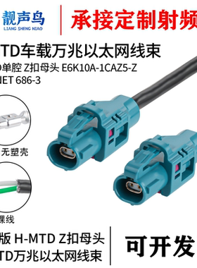 罗森版 H-MTD万兆以太网线 母头 E6K10A-1CAZ5单腔以太网线束