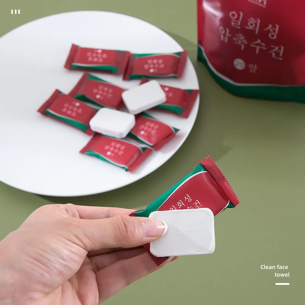 一次性洗脸巾压缩毛巾纯棉擦脸巾吸水不掉毛学生旅游柔肤毛巾qws9