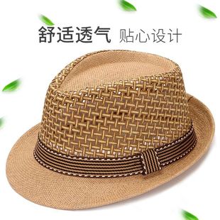 中老年爸爸帽子新款 休闲出游 舒适透气小礼帽男女遮阳防晒款 春夏季