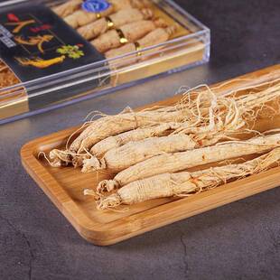 万参良长白山人参白山人野山参白生晒TJU参足干参林长下参送礼佳