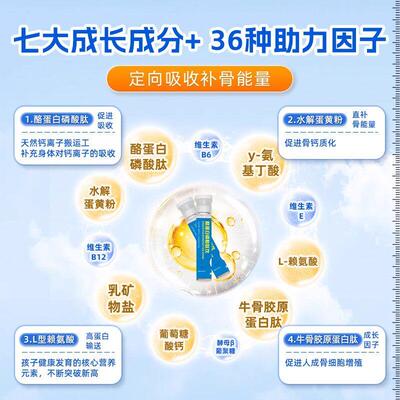 养优活盐ZHH酪蛋饮 乳矿物成长饮钙长成肽氨白基丁酸离胺酸磷酸肽
