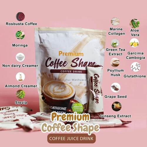 50袋coffee smhapeRPA胶原蛋白黑咖啡PremiuoBerry  glw速溶咖啡
