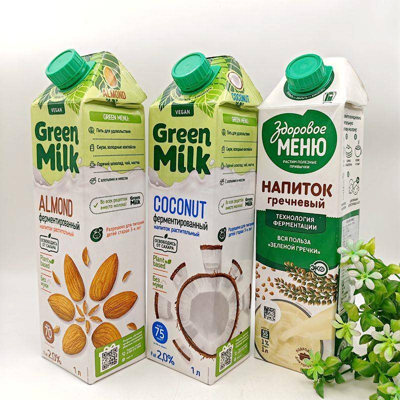 植豆物奶俄罗奶斯进口杏鹰嘴奶椰子仁味QQS荞麦植物早餐奶豆乳饮