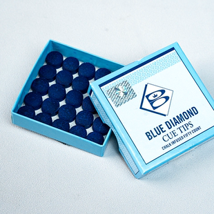 宾士域手工压制蓝钻台球杆皮头斯诺克小头杆枪头11MM精压蓝钻皮头