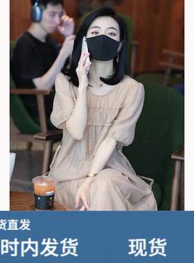 2026春夏新款大尺码女装胖mm高级感洋装微胖妹妹气质名媛显瘦长裙