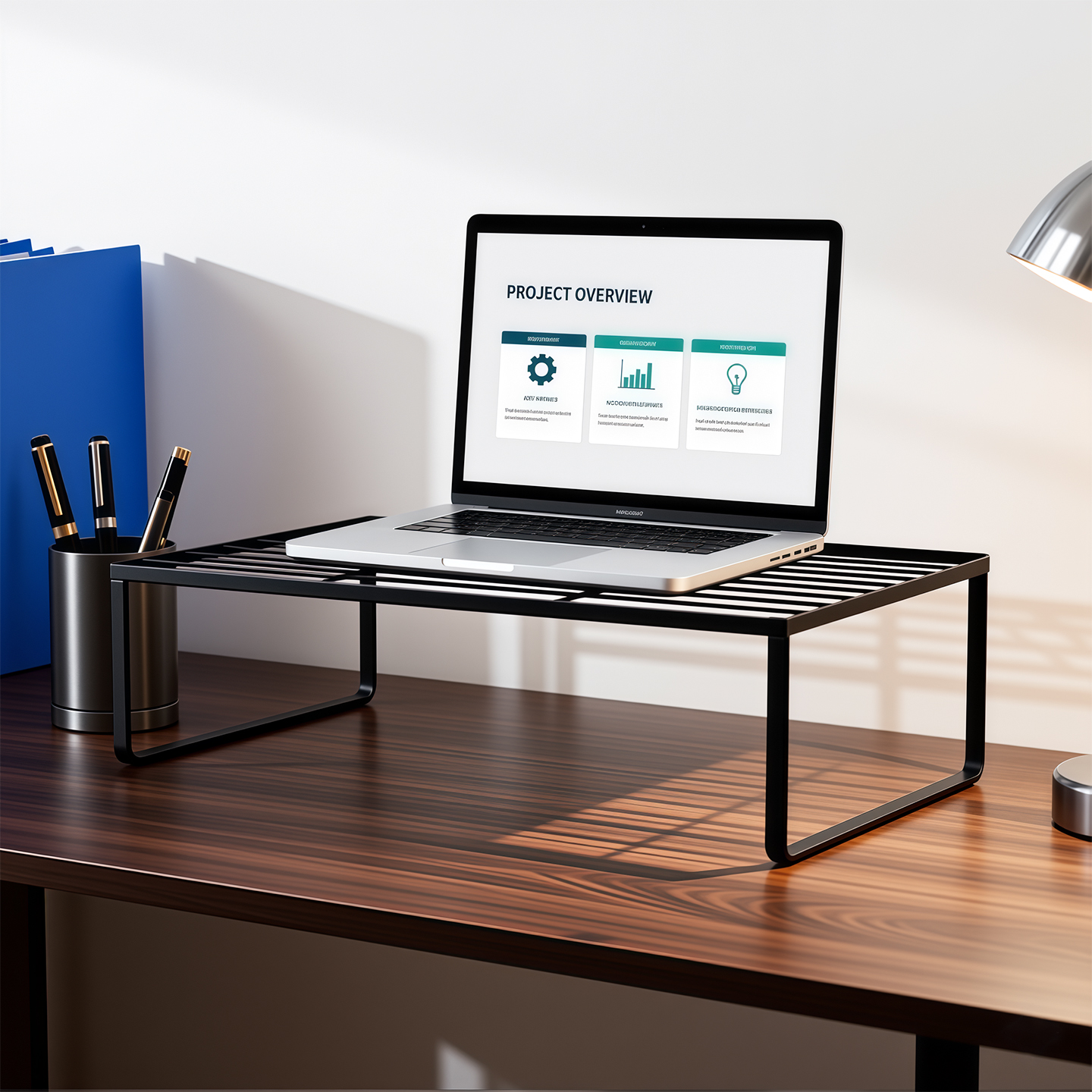 笔记本支架燃热烧烤架镂空式增高