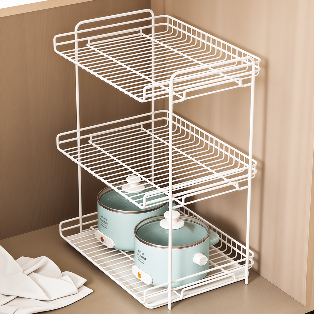 橱柜内分层置物架碗碟架沥水架
