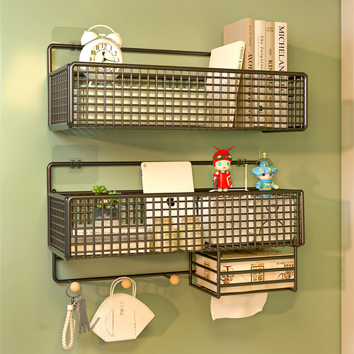 景弋免打孔床上墙上宿舍置物架